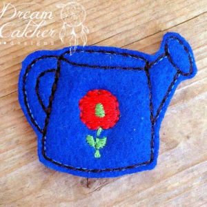 In The Hoop Watering Can Feltie Embroidery Design