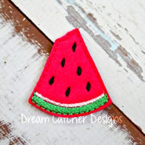 In The Hoop Watermelon Feltie Embroidery Design