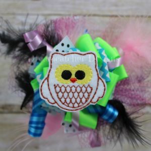 In The Hoop Wide Eyed Owl Feltie Embroidery Design