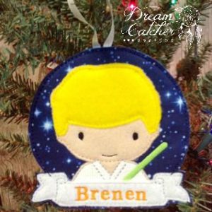 In The Hoop Inspired Bryan Space Wars Hero Felt Christmas Holiday Ornament Embroidery Design