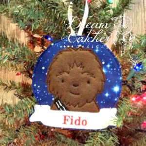In The Hoop Inspired Crunchy Space Wars Hero Felt Christmas Holiday Ornament Embroidery Design