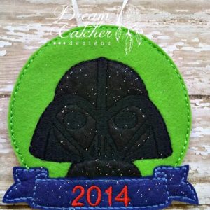 In The Hoop Inspired Dee Vee Space Wars Villian Felt Christmas Holiday Ornament Embroidery Design