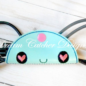 In The Hoop Heart Eyes Smiley Face Felt Cord Wrap Embroidery Design