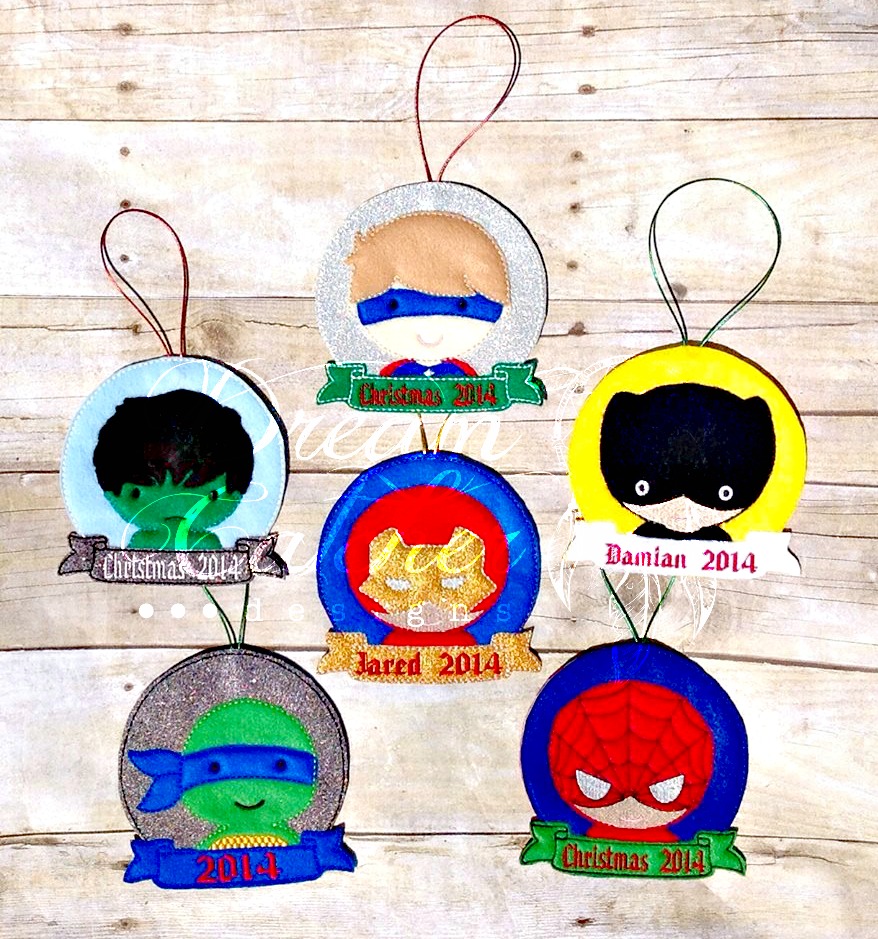 super hero ornament