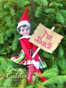 In The Hoop I’m Back Message Board Holiday Prop Felt Elf/Doll Christmas ...