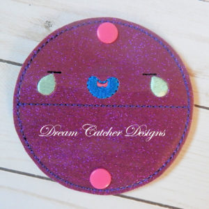 In The Hoop Laughing LOL Smiley Face Felt Cord Wrap Embroidery Design