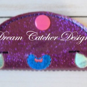 In The Hoop Laughing LOL Smiley Face Felt Cord Wrap Embroidery Design