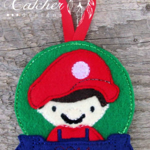 In The Hoop Inspired Mark Felt Christmas Holiday Ornament Embroidery Design