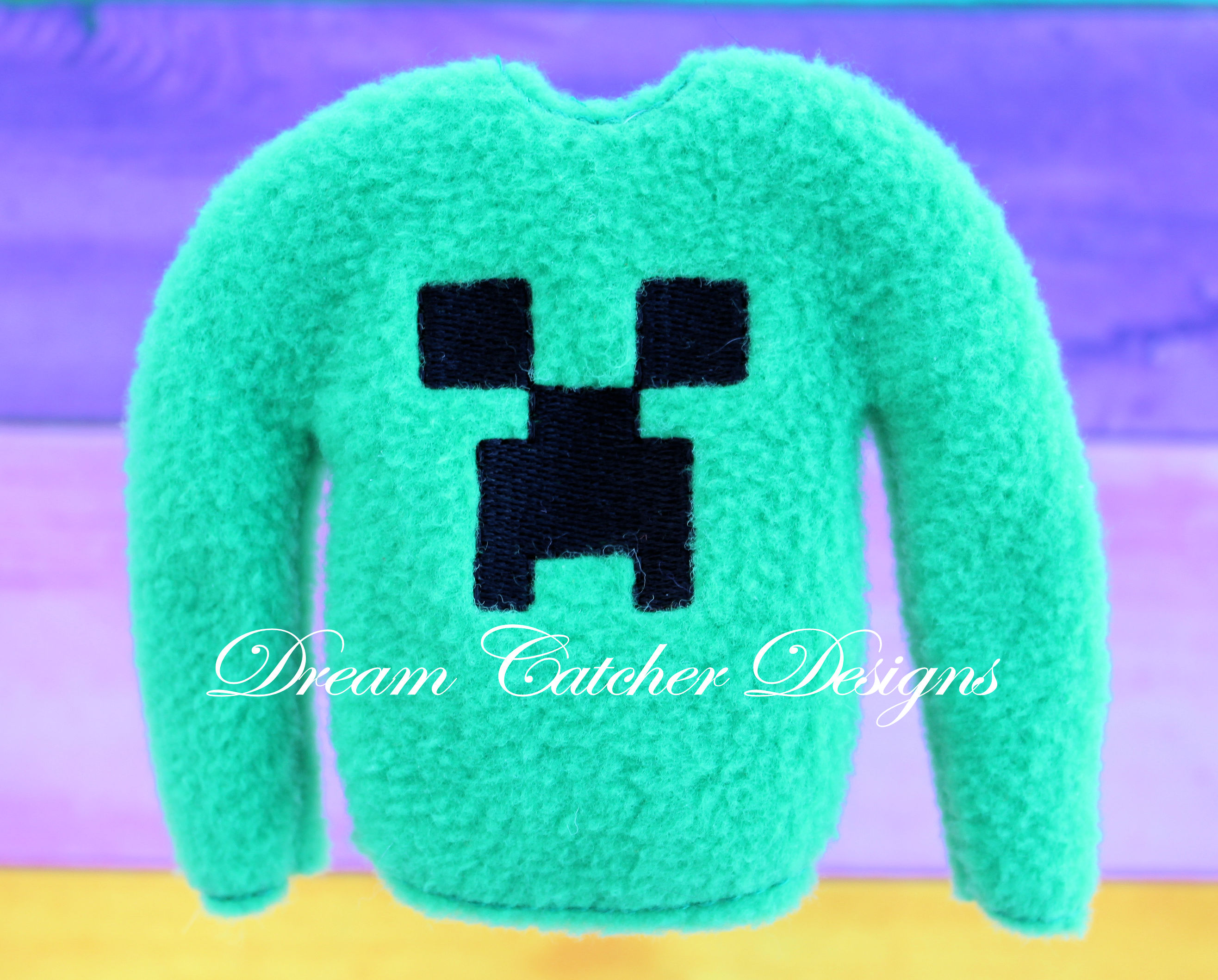 Minecraft Creeper Embroidery Design digital File 