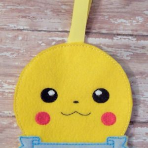 In The Hoop Pikachu Felt Christmas Holiday Ornament Embroidery Design