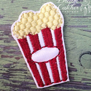 In The Hoop Movie Popcorn Feltie Embroidery Design