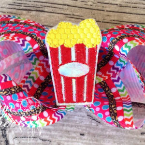 In The Hoop Movie Popcorn Feltie Embroidery Design