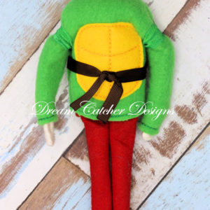 In The Hoop Warrior Turtle Bundle Set Elf/Doll Christmas Embroidery Design
